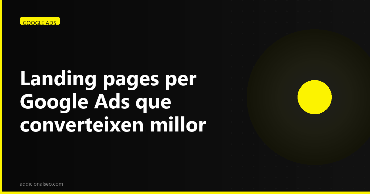 Landing pages per Google Ads